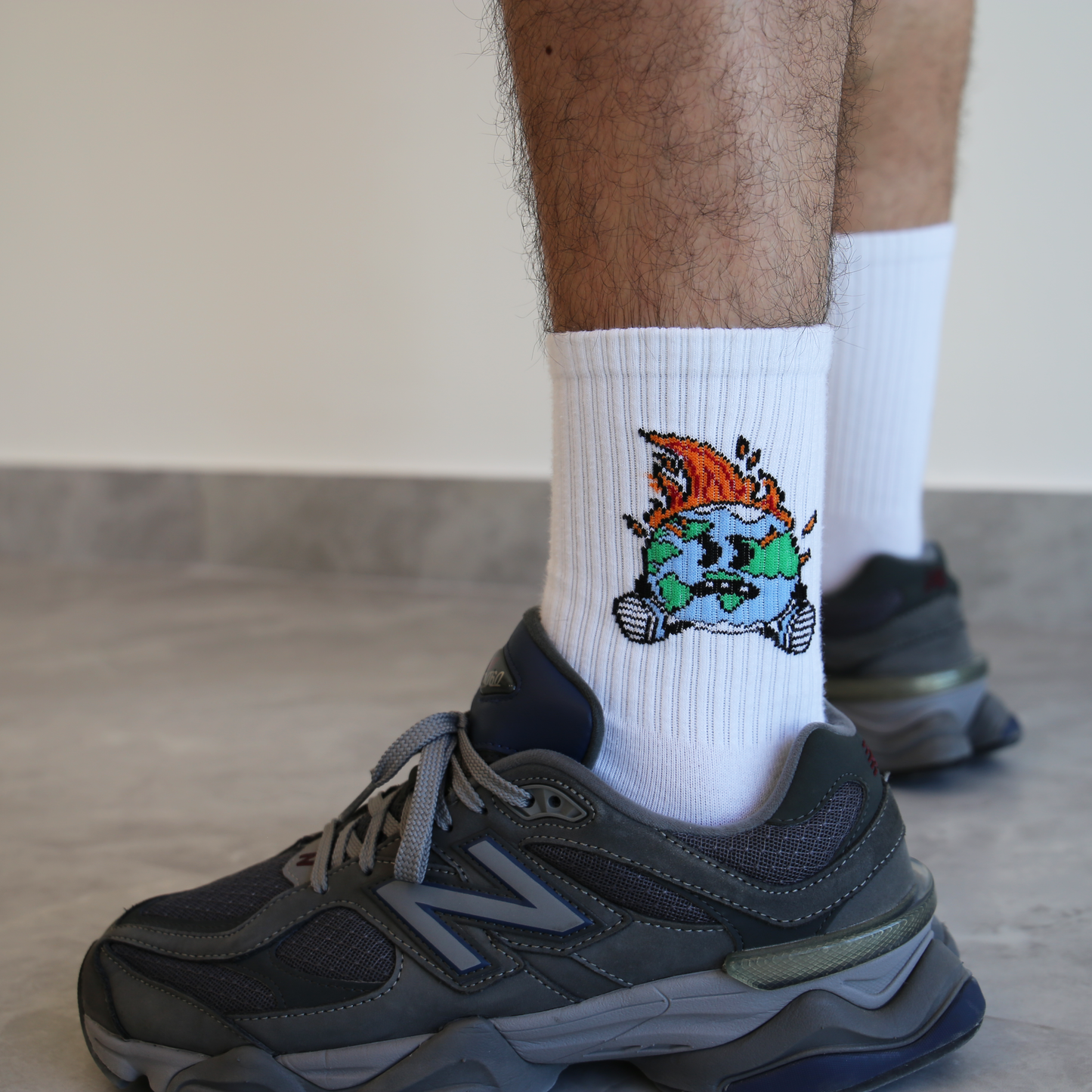 "Earth on Fire" Socks