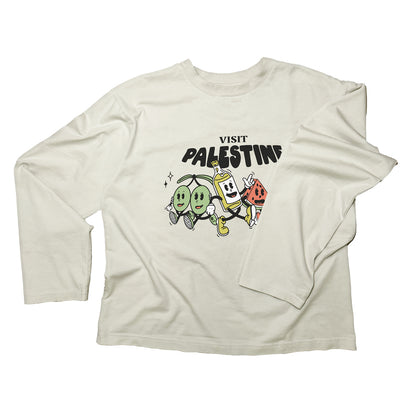 "Visit Palestine" Long Sleeve Shirt